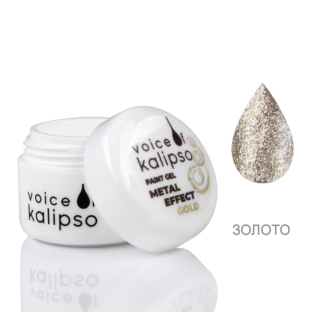 jelʹ KRASKA jel PAINT VOICE OF KADudakO METAL EFFECT, altın, 5 ml