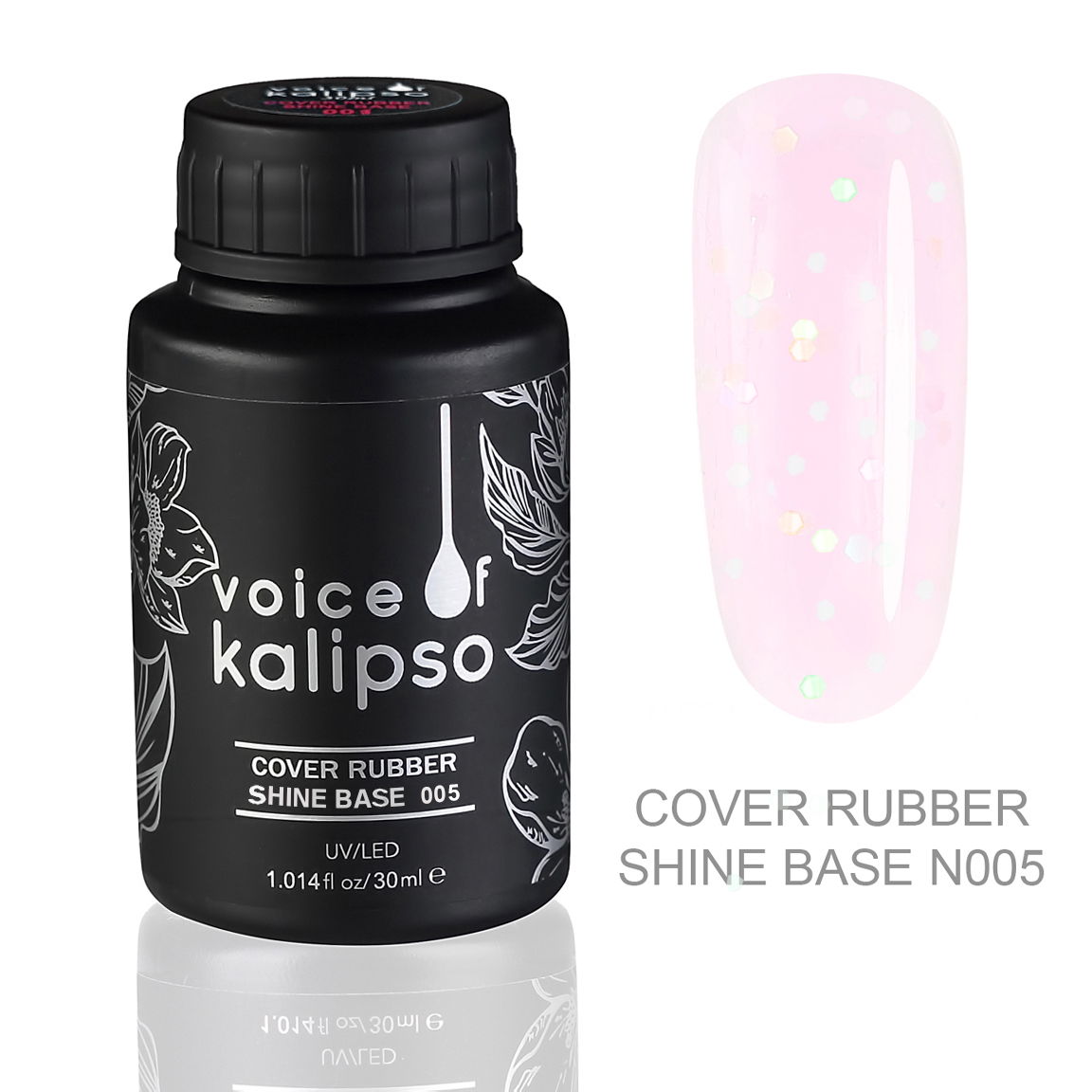 Kamufliruyushchaya kauchukovaya baza s shimmerom 005, 30ml