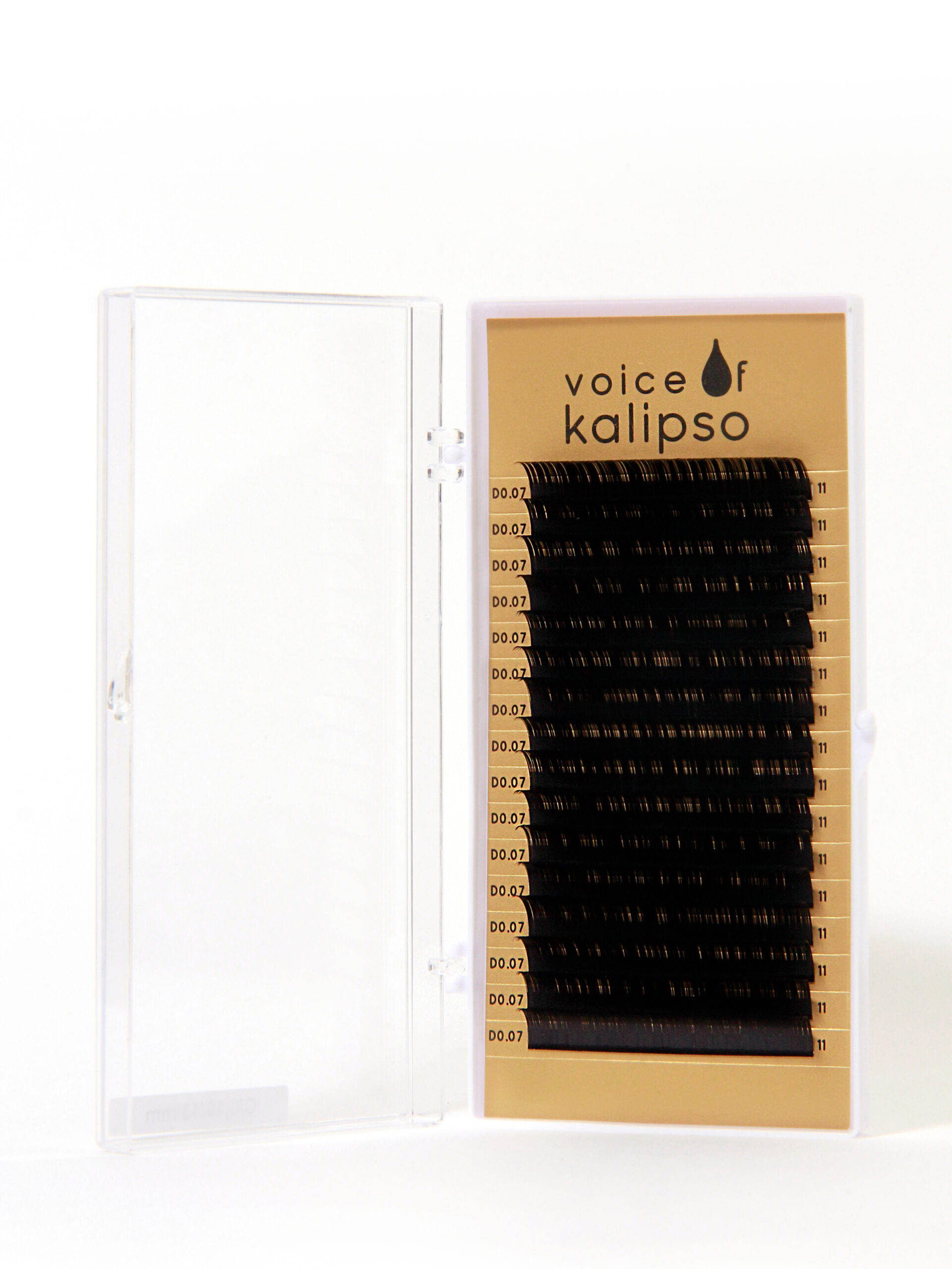Lashes dlya narashchivaniya Voice of Kalipso chernyye 0,07 / D / 11mm (16 liniy)