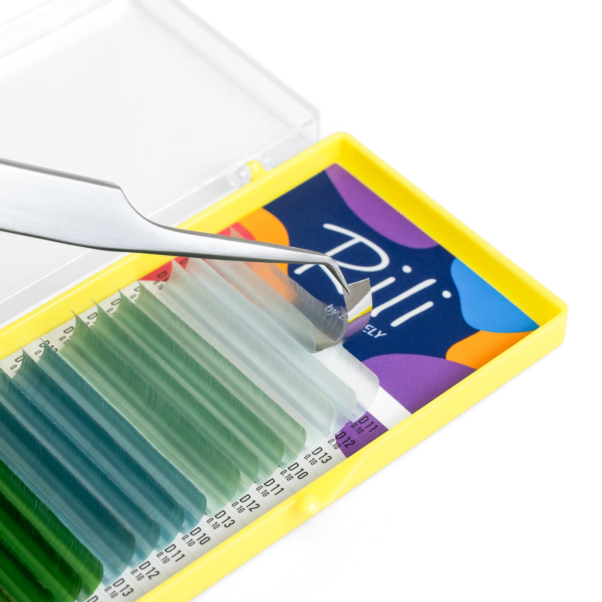Lashes colored Rili Shake Lagoon - 16 lines - MIX - 4