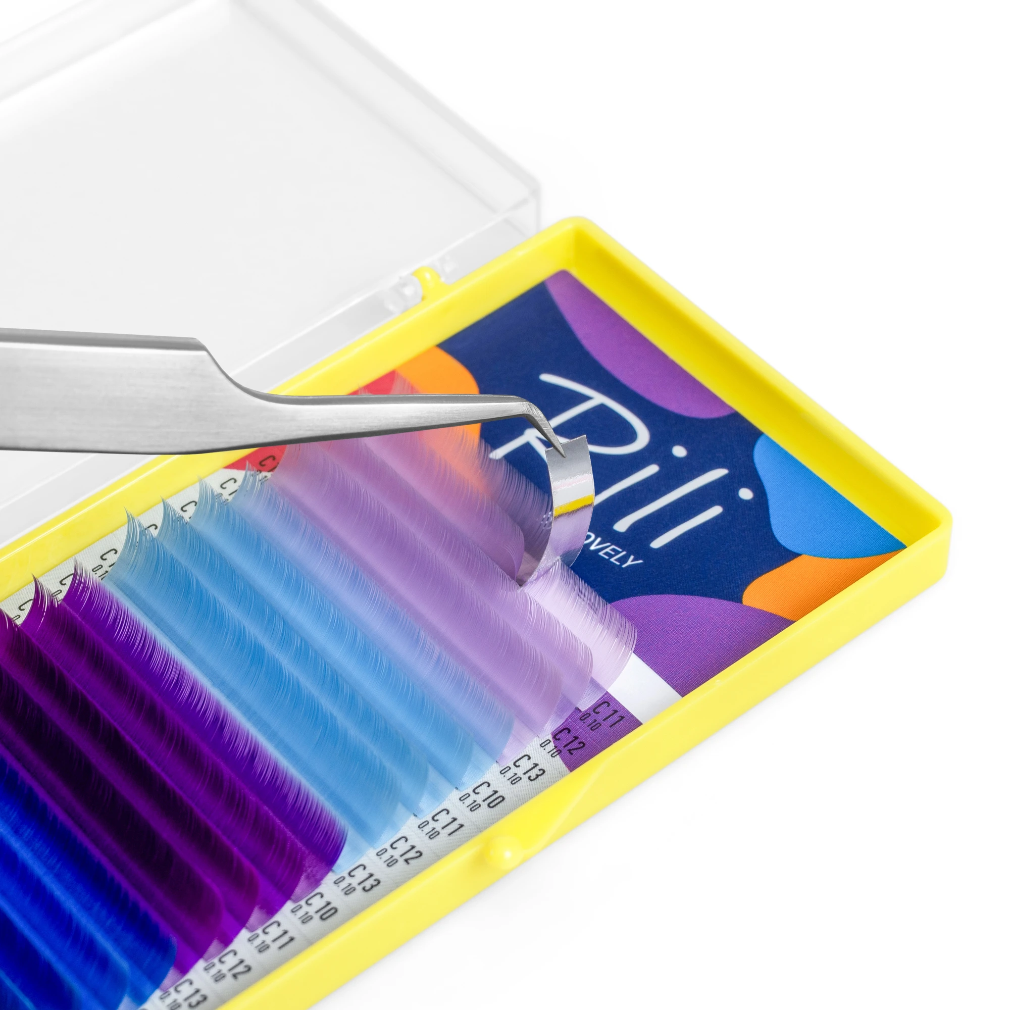 Lashes colored Rili Shake Indigo - 16 lines - MIX - 4