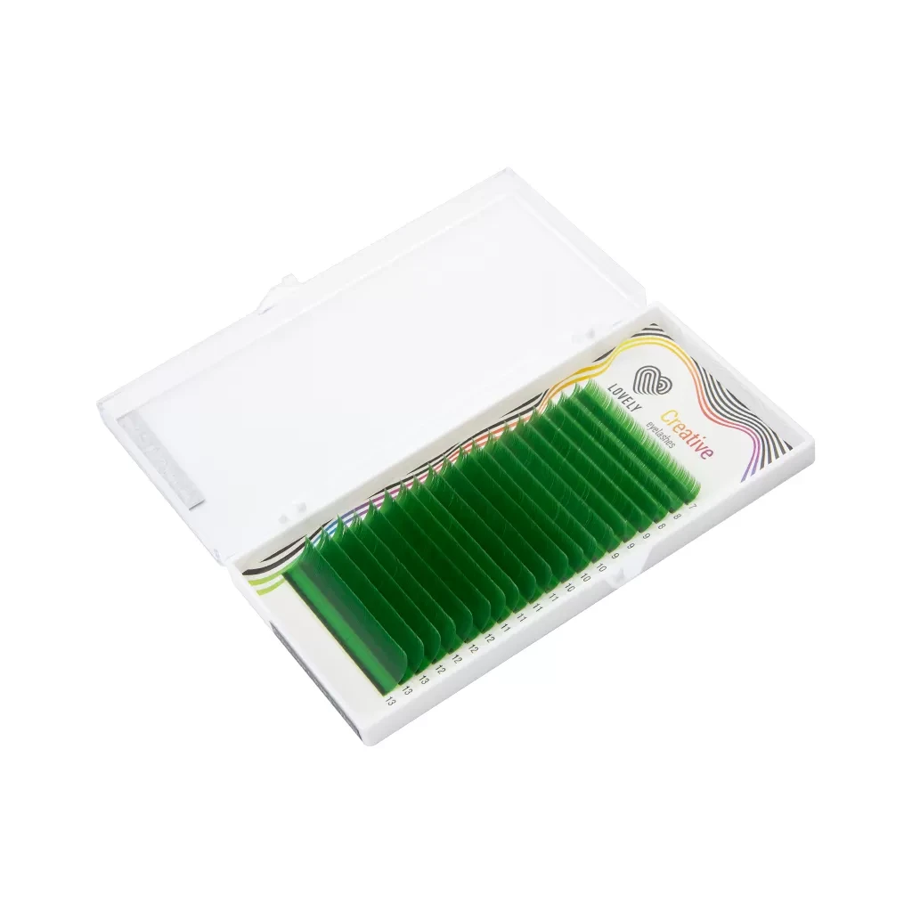 Lashes zelënyye (green) Lovely - 20 lines - MIX - 4
