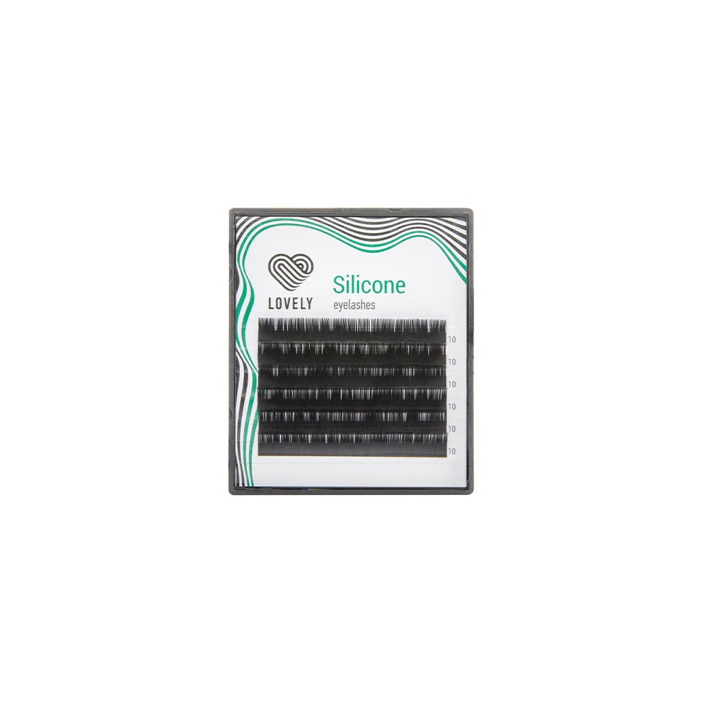 Black lashes Lovely series "Silicone" - 6 lines - MINI (Clearance)