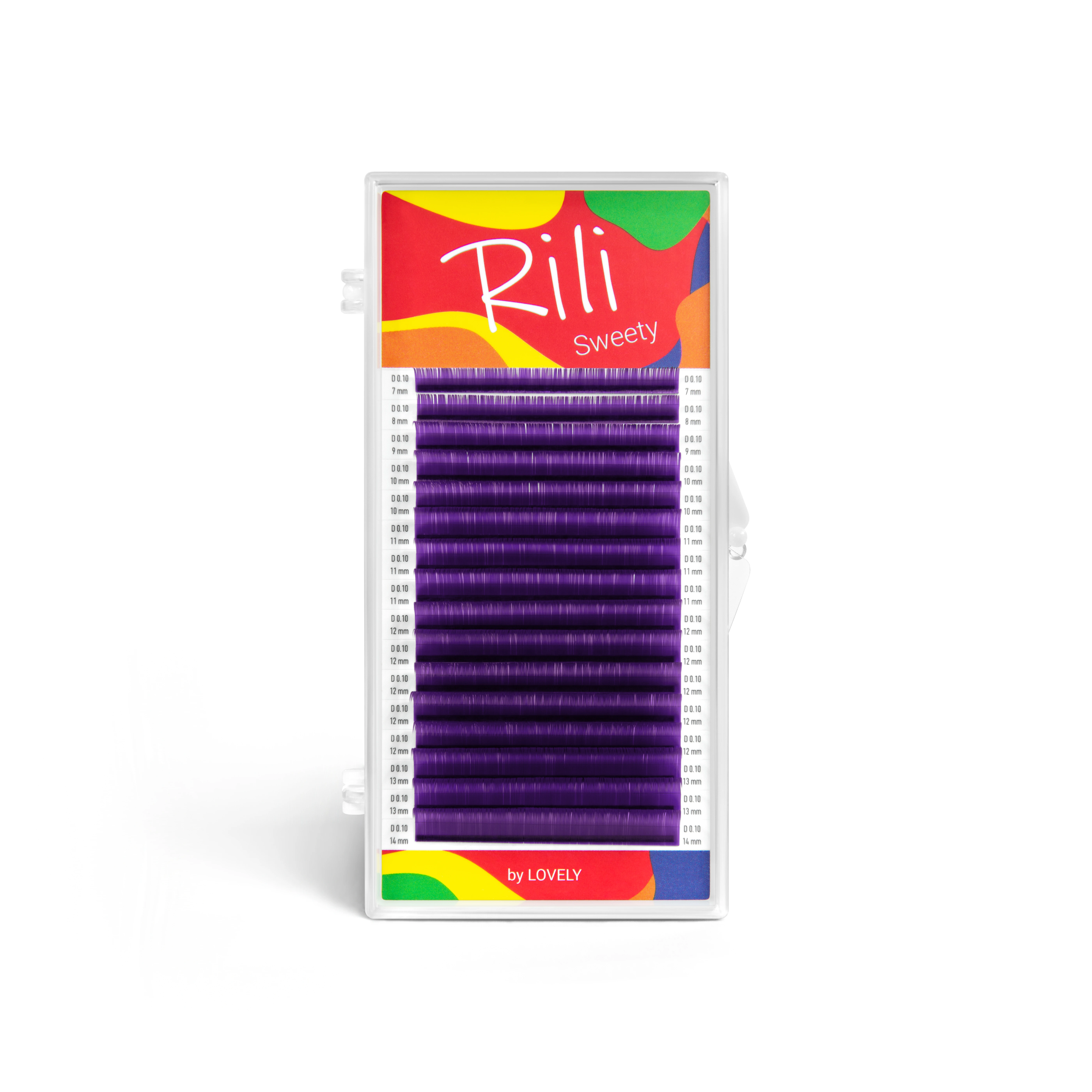Purple lashes Rili Sweety - 16 lines - MIX