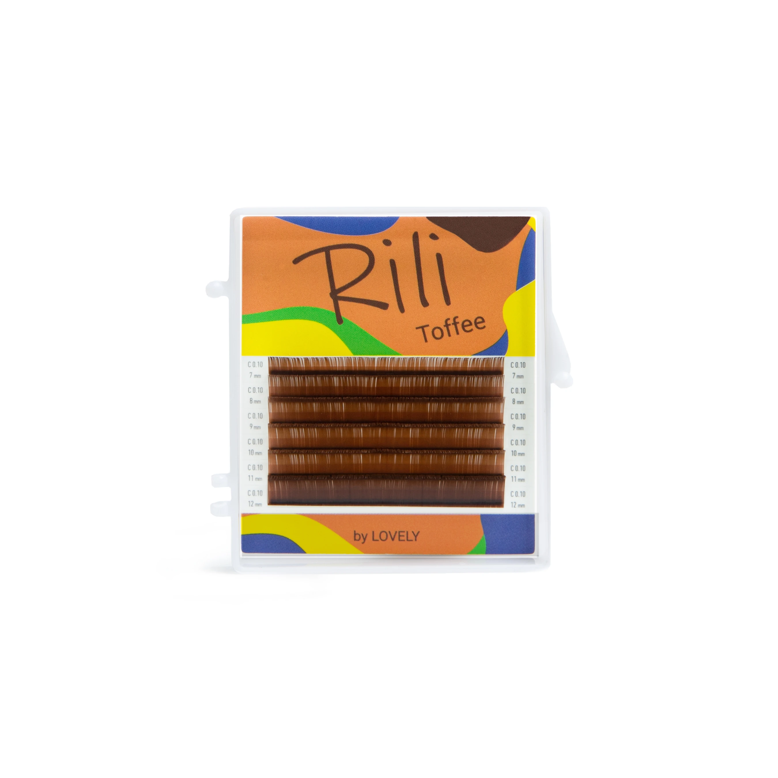 Brown lashes Rili Toffee - 6 lines - MIX