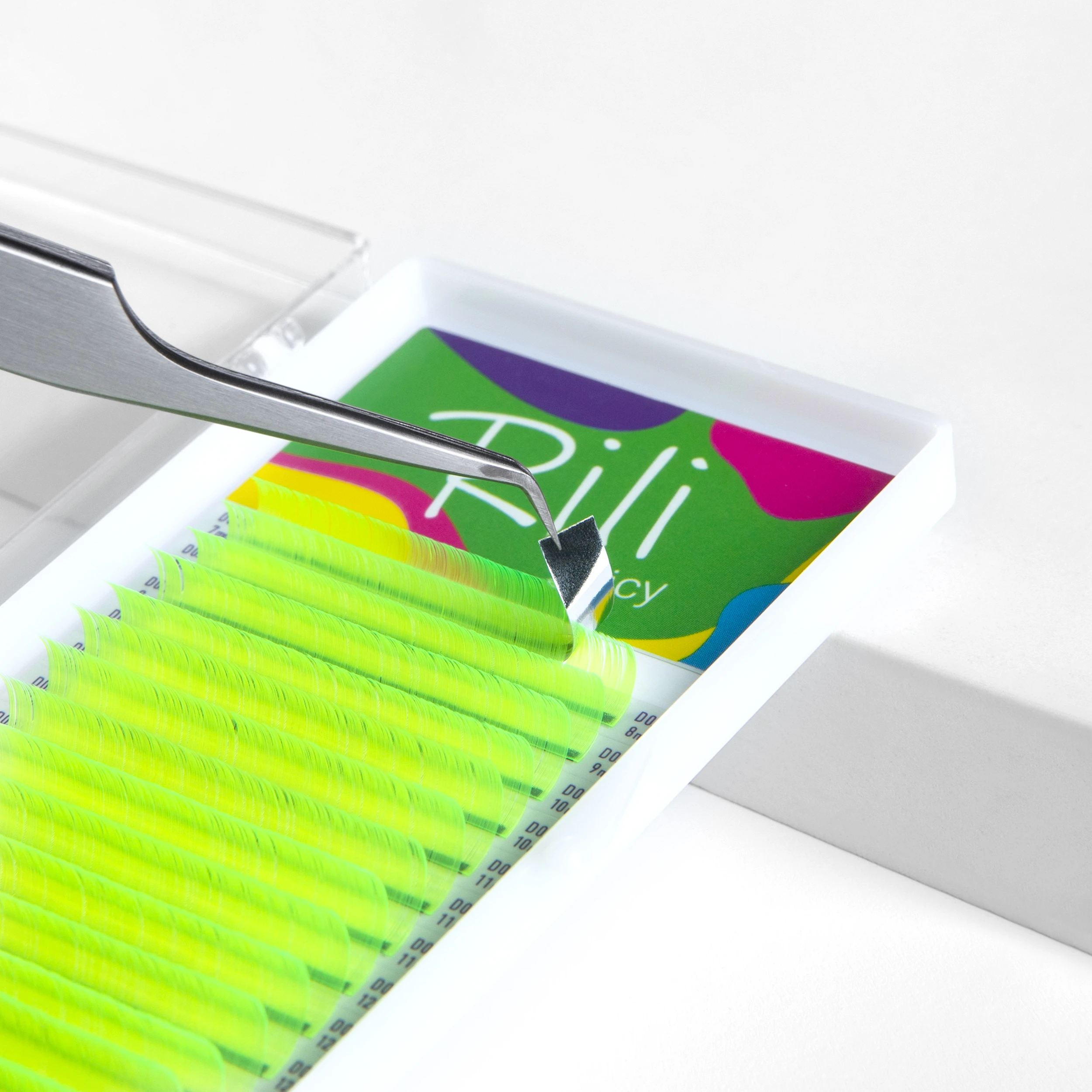 Lashes neonovyye zheltyye Rili Juicy - 16 lines - MIX - 4