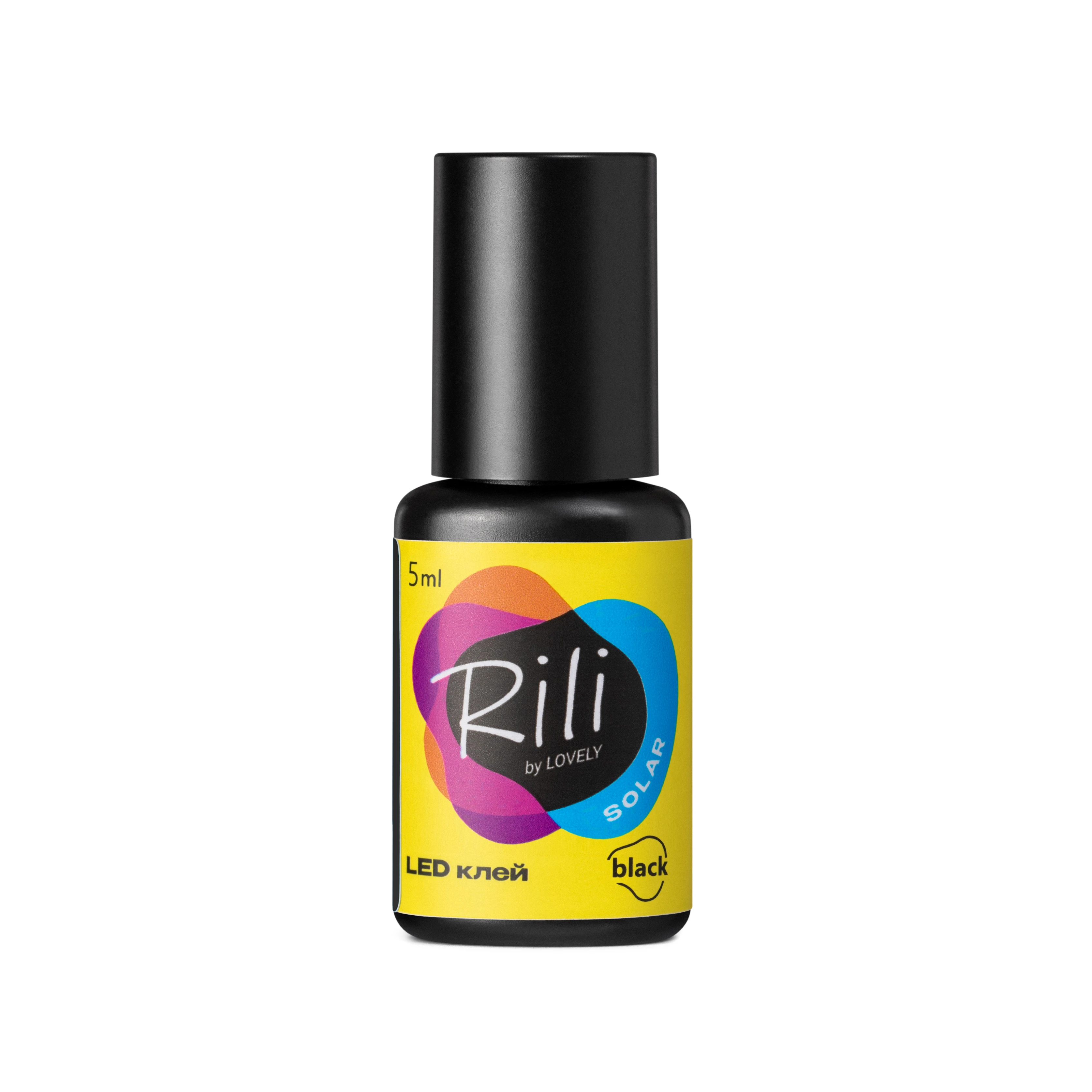 Black glue for LED extensions Rili Solar Black - 2