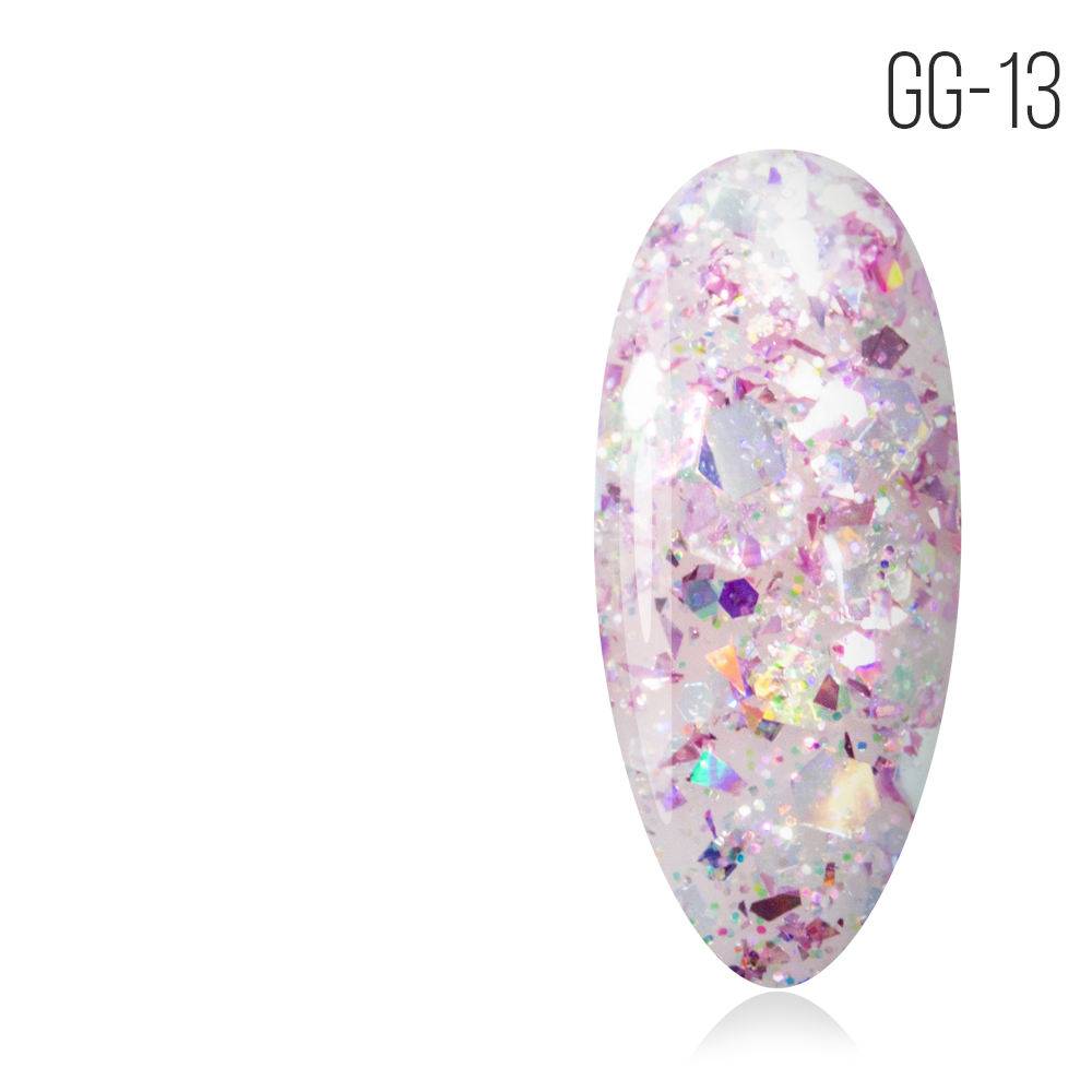 Gel Polish. GG-13. Glitter Gel No. 13