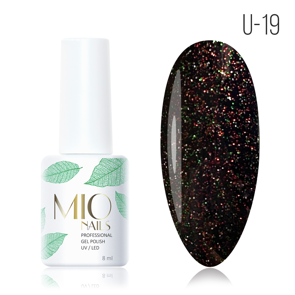 Gel Polish. U-19. Chernyy opal