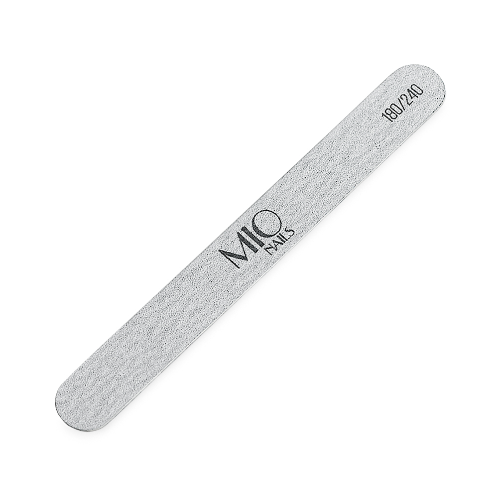 Пилка MIO Nails прямая Mini, деревянная основа 180/240 грит - 2